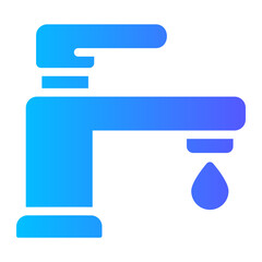 Obraz premium faucet Gradient icon