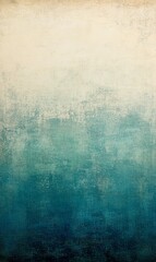 Obraz premium Abstract vintage beige to teal gradient textured background, ideal for design projects