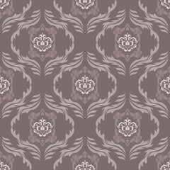 Classic Damask Seamless Pattern - Vector Illustration for Elegant Textile Design