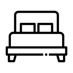 exclusive bed Line Icon