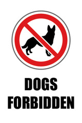Dogs forbidden