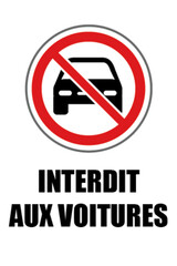 Interdit aux voitures