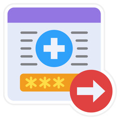 Obraz premium Log out Icon