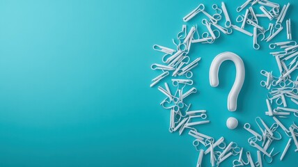 Question Mark on a Chalkboard Symbolizing Curiosity and Inquiry in Education and Learning Environments