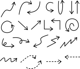 Hand-drawn Arrow Set