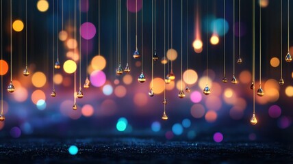 Vibrant digital light display with mesmerizing colors illuminating the night sky in a stunning visual spectacle.