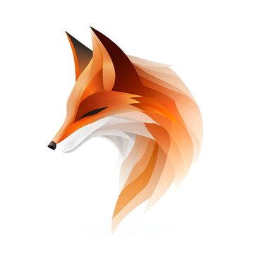 Dessin d'une t&ecirc;te de renard roux de profil