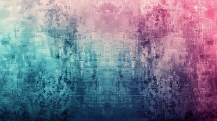 Pink, Blue, and Teal Distressed Grunge Texture Background, Abstract Weathered Wall Design Element