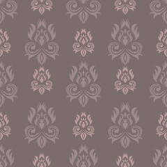 Classic Damask Seamless Pattern - Vector Illustration for Elegant Textile Design