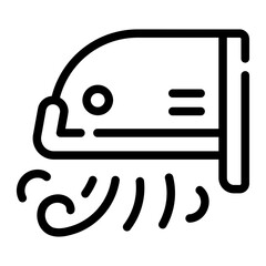 hand dryer Line Icon