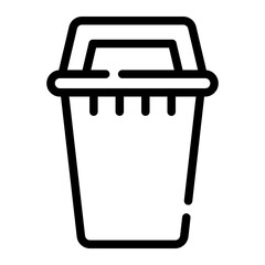 trash bin Line Icon