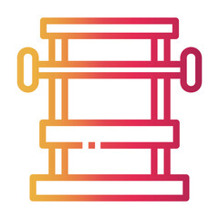 gym room Line Gradient Icon