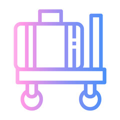 luggage Line Gradient Icon