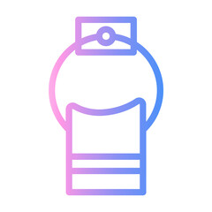 towel rack Line Gradient Icon