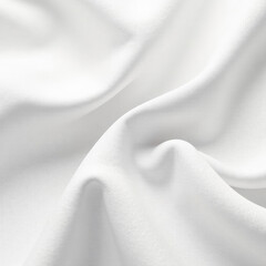 Texture of white fabric with light shadows and pleats
