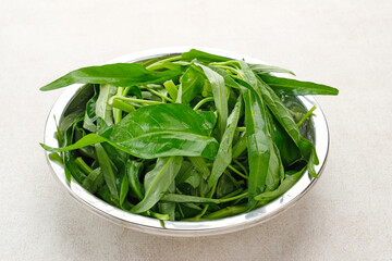 Water Spinach or Kangkung, food preparation
