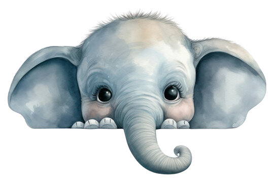 recommend clip art: PNG Peeking Elephant elephant wildlife drawing.
