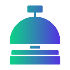 hotel bell Gradient icon