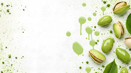 Pistachio nut are a healthy food. And it is a useful. Generative AI Illustration