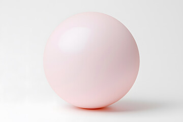 Fototapeta premium Matte color glass ball, isolated on a white background