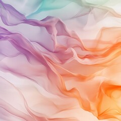 Fototapeta premium Colorful fabric waves, abstract background, textile texture, design element