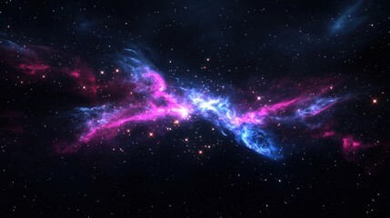 Naklejka premium Cosmic Nebula in Deep Space