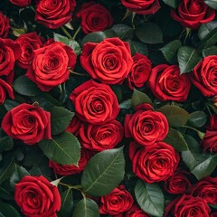 Obraz premium red roses background