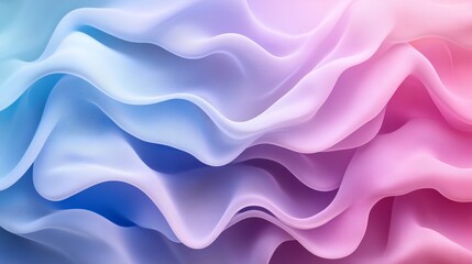 Fototapeta premium Modern abstract business card background with gradient waves in soft blue and purple tones 
