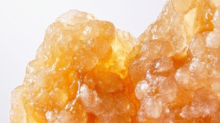 roasted glazed peanuts close-up, caramelized golden coating, creamy beige nut interior, crispy sugar shell texture, natural split display, soft studio lighting, pure white background, macro food