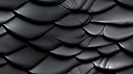 Black Mamba snakeskin animal pattern, seamless, tileable.
