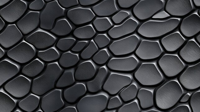 Black Mamba snakeskin animal pattern, seamless, tileable.