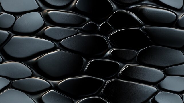 Black Mamba snakeskin animal pattern, seamless, tileable.