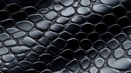 Black Mamba snakeskin animal pattern, seamless, tileable.