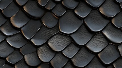 Black Mamba snakeskin animal pattern, seamless, tileable.