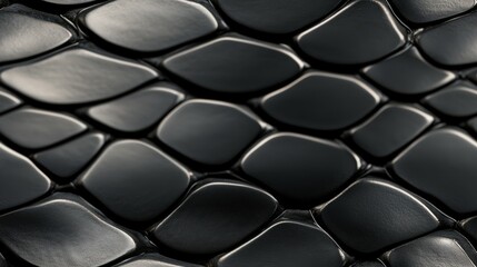 Black Mamba snakeskin animal pattern, seamless, tileable.