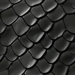 Black Mamba snakeskin animal pattern, seamless, tileable.
