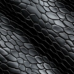 Black Mamba snakeskin animal pattern, seamless, tileable.