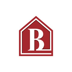 House And Letter B Logo Design