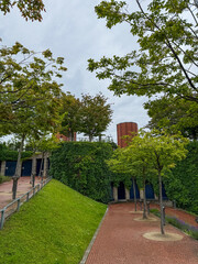 Park in the center of the city of cologne germany 