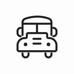 bus icon vector sign