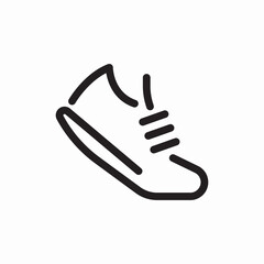 Running shoe sport icon vector sign