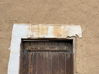 Woden traditional pattern door in Saudi Arabia Riyadh 
