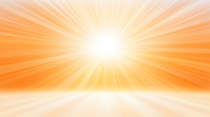 Obraz premium Radiant sunbeam on vibrant orange and yellow backdrop, a burst of warmth light
