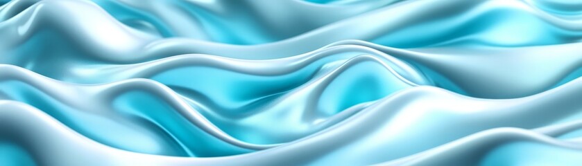 Obraz premium Mesmerizing abstract blue wave pattern, a serene and calming background for design inspiration