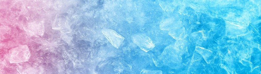 Obraz premium Cool blue and pink ice texture background for refreshing summer designs 
