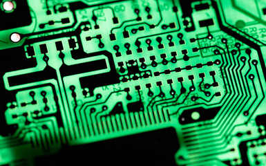 close up of Technician repairing electronic circuit board, repairing, upgrade and technology.	