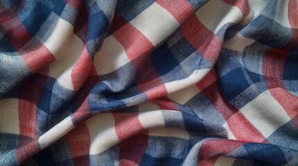 Striped tablecloth or napkin