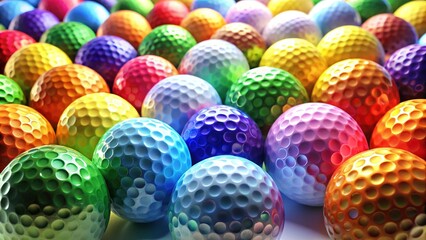 Obraz premium Golf Balls - High Resolution Studio Shot