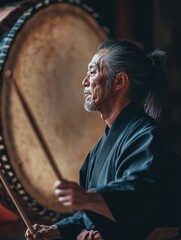 Man Playing Drum