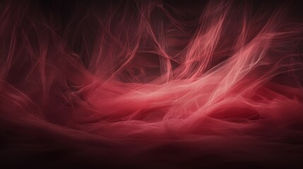 Crimson Tulle Fabric Draped Abstract Background
